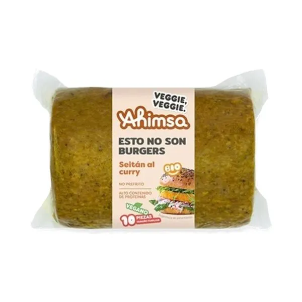 Hamburguesa seitan curry AHIMSA 750 gr BIO