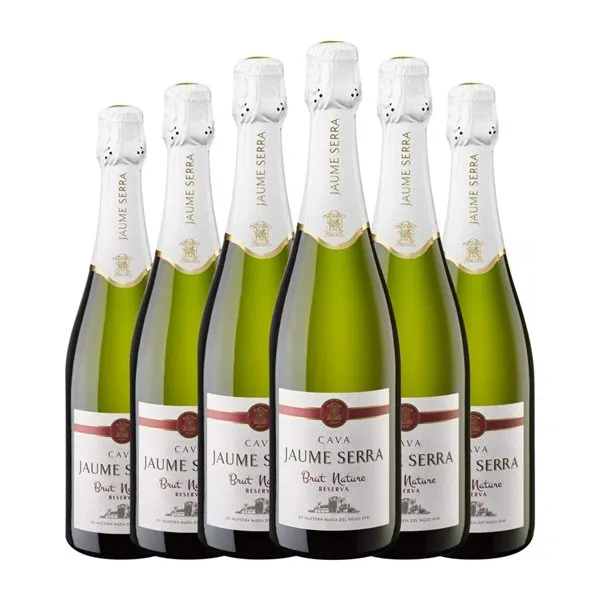 Jaume Serra Brut Nature Cava Premium Reserva 75 cl Espumoso Blanco (Caja de 6 unidades)