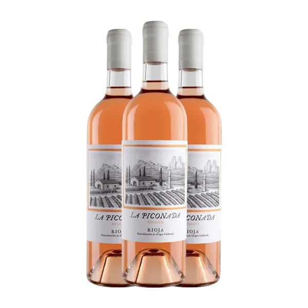 La Piconada Rioja 75 cl Vino Rosado (Caja de 3 unidades)