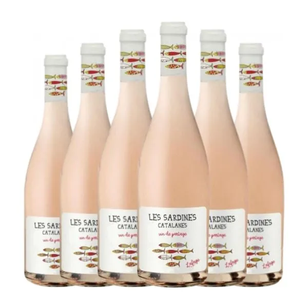 Domaine Lafage Les Sardines Catalanes Garnacha Vin de Pays Côtes Catalanes Rosé — Rosado Joven 75 cl Vino Rosado (Caja de 6 unidades)