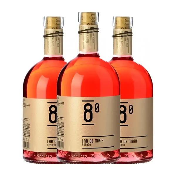 Lar de Maía 8º Tempranillo Vino de la Tierra de Castilla y León Joven 75 cl Vino Rosado (Caja de 3 unidades)