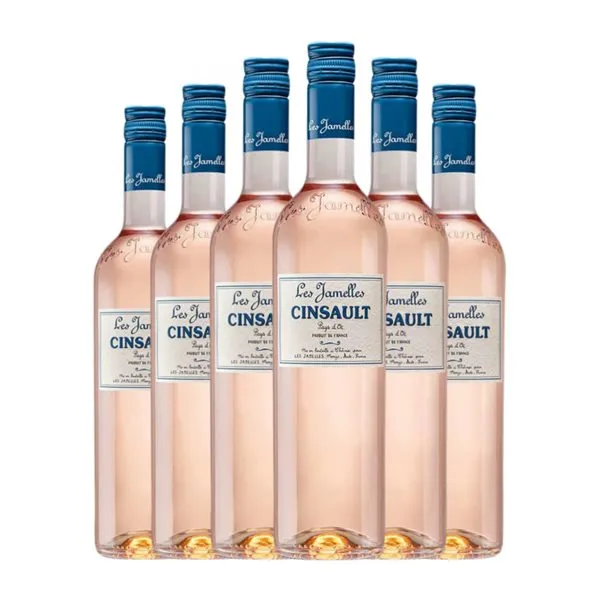 Les Jamelles Cinsault Seco Languedoc Rosé — Rosado 75 cl Vino Rosado (Caja de 6 unidades)