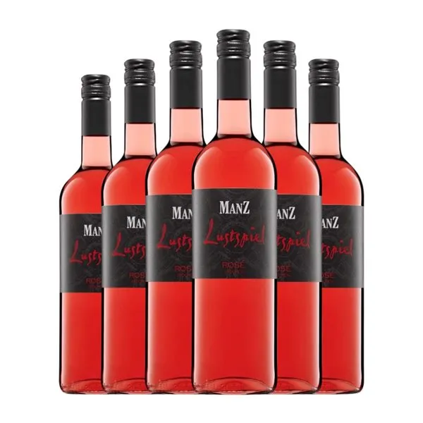 Manz Lustspiel Trocken — Seco Rheinhessen Rosé — Rosado 75 cl Vino Rosado (Caja de 6 unidades)