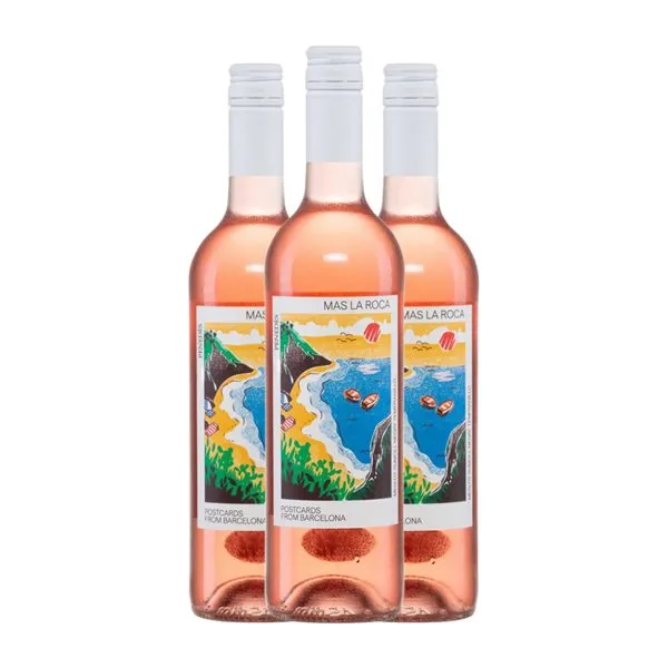 Mas la Roca Seco Penedès 75 cl Vino Rosado (Caja de 6 unidades)