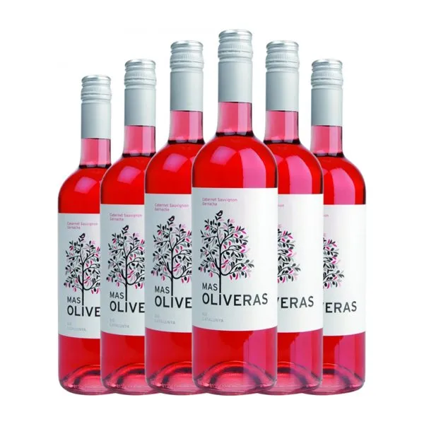 Mas Oliveras Catalunya 75 cl Vino Rosado (Caja de 6 unidades)