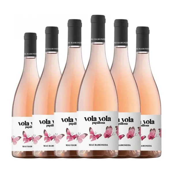 Mas Ramoneda Vola Vola Papallona Costers del Segre Joven 75 cl Vino Rosado (Caja de 6 unidades)