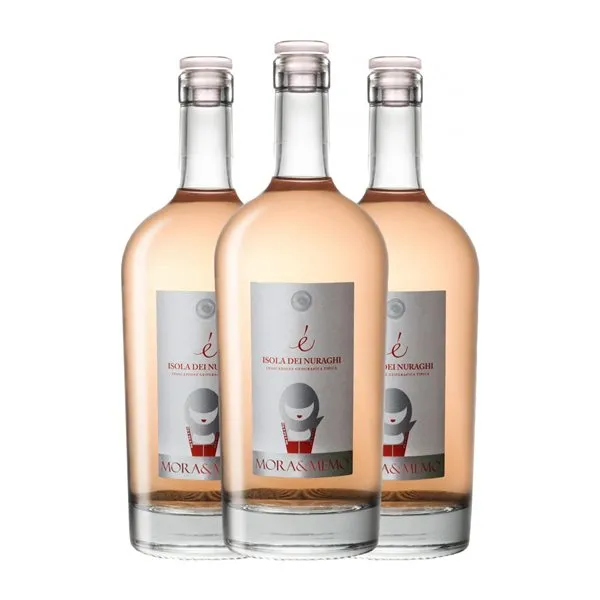 Mora & Memo E Isola dei Nuraghi Rosé — Rosado 75 cl Vino Rosado (Caja de 3 unidades)