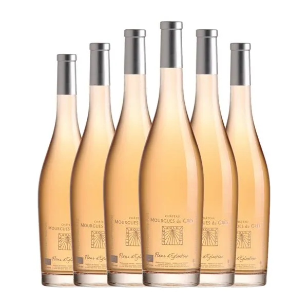 Mourgues du Gres Fleur d'Eglantine Costières de Nîmes 75 cl Vino Rosado (Caja de 6 unidades)