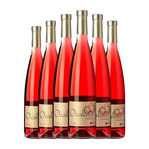 Ozalder Tempranillo Navarra Joven 75 cl Vino Rosado (Caja de 6 unidades)