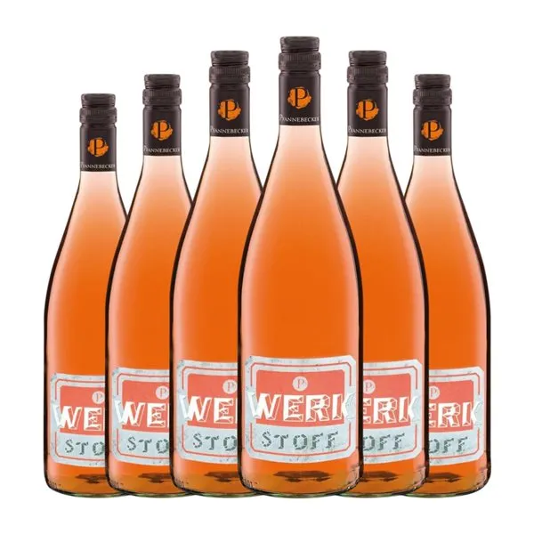 Pfannebecker Werkstoff Rheinhessen Rosé — Rosado 75 cl Vino Rosado (Caja de 6 unidades)