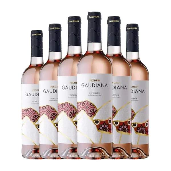 Pinord Gaudiana Penedès Joven 75 cl Vino Rosado (Caja de 6 unidades)
