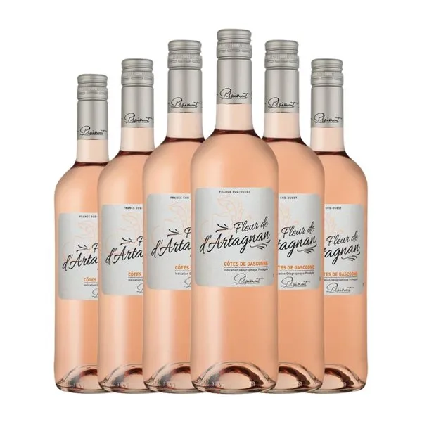 Plaimont Fleur de d'Artagnan Vin de Pays Côtes de Gascogne Rosé — Rosado 75 cl Vino Rosado (Caja de 6 unidades)