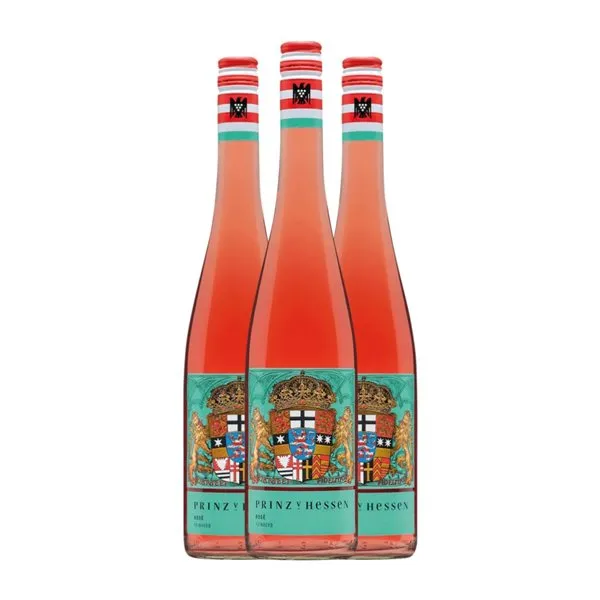 Prinz von Hessen Halbtrocken — Semiseco Rheingau VDP Gutswein — Vino de Finca, Rosé — Rosado 75 cl Vino Rosado (Caja de 3 unidades)
