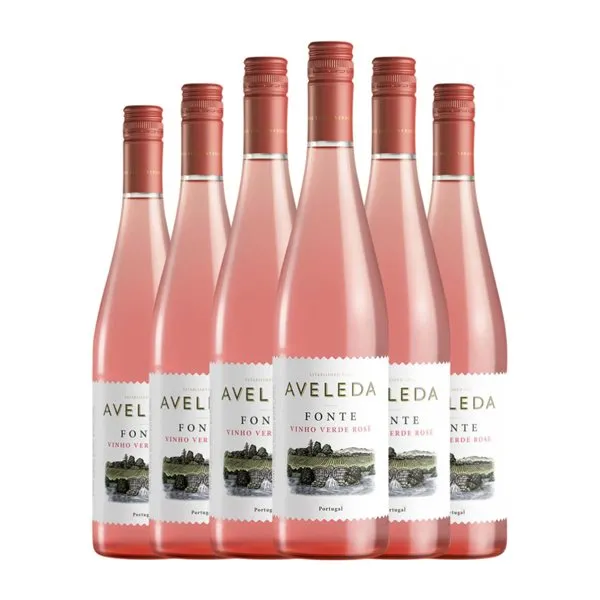 Quinta da Aveleda Fonte Seco Vinho Verde Rosé — Rosado 75 cl Vino Rosado (Caja de 6 unidades)
