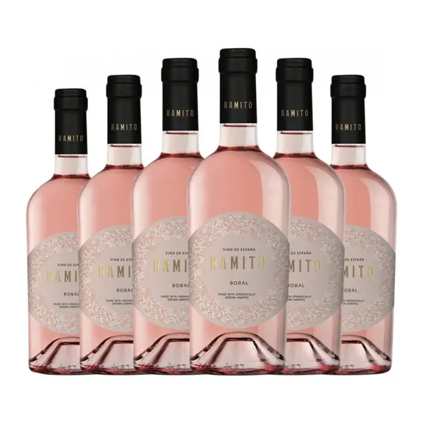 Raíces Ibéricas Ramito Bobal Utiel-Requena Eco — Ecológico 75 cl Vino Rosado (Caja de 6 unidades)