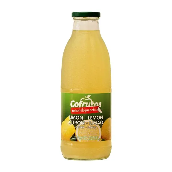 Zumo Caja de 6 unidades Cofrutos 1 L Vidrio Limón