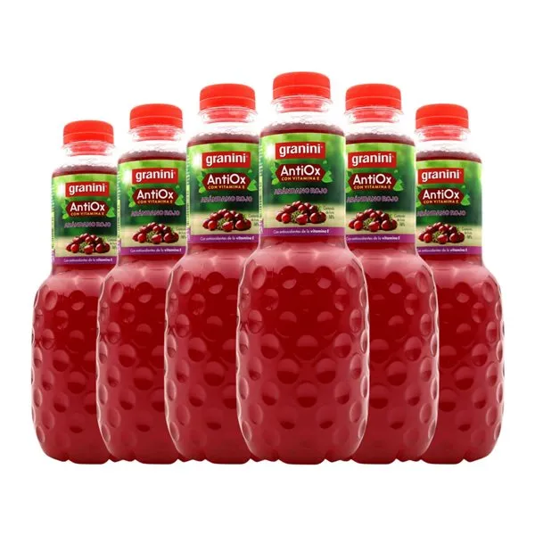 Zumo Granini AntiOx 1 L Arándanos Rojos (Caja de 6 unidades)