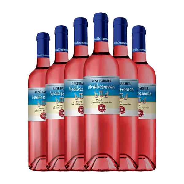 René Barbier Catalunya Mediterranean — Mediterránea 75 cl Vino Rosado (Caja de 6 unidades)