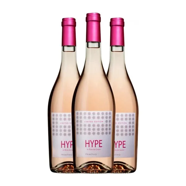 Rosa del Golfo Hype Primitivo Puglia 75 cl Vino Rosado (Caja de 3 unidades)