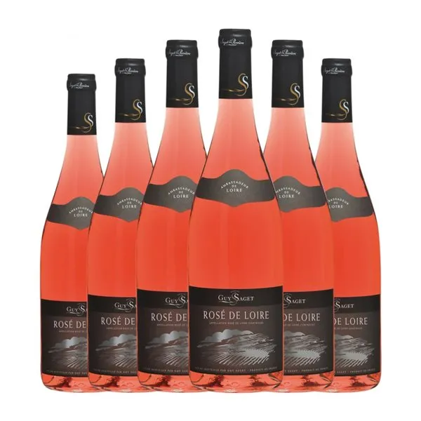Saget La Perrière Guy de Loire Rosé — Rosado 75 cl Vino Rosado (Caja de 6 unidades)