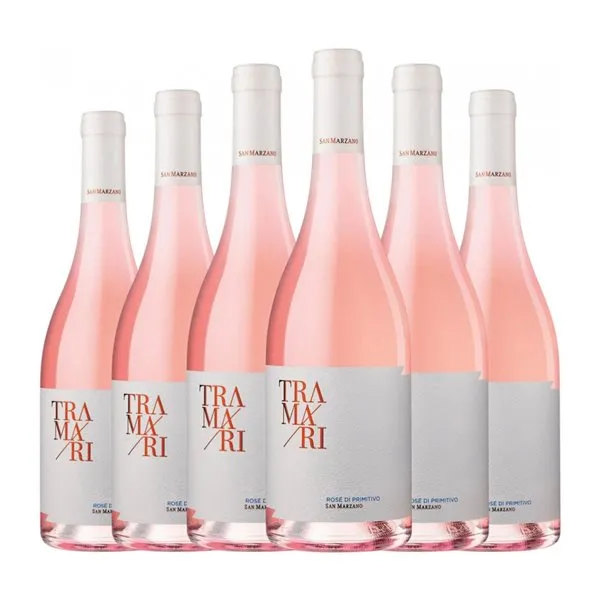 San Marzano Tramari Primitivo Salento Rosé — Rosado 75 cl Vino Rosado (Caja de 6 unidades)