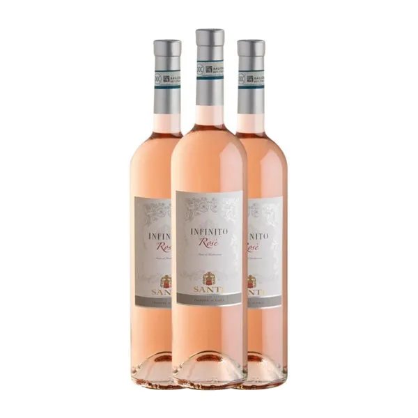 Santi L'Infinito Chiaretto Bardolino Classico — Clásico, Rosé — Rosado 75 cl Vino Rosado (Caja de 3 unidades)