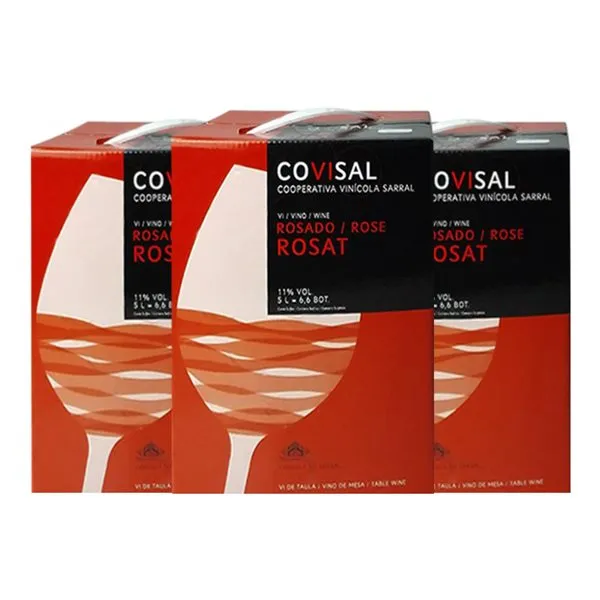 Sarral Joven Bag in Box 5 L Vino Rosado (Caja de 3 unidades)