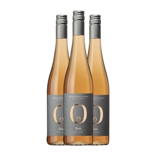 Schloss Ortenberg Granit Pinot Negro Trocken — Seco Baden Rosé — Rosado 75 cl Vino Rosado (Caja de 3 unidades)