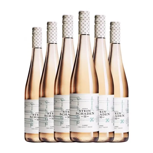 Steinschaden Zweigelt Trocken — Seco Mittelburgenland Classic — Clásico, Rosé — Rosado 75 cl Vino Rosado (Caja de 6 unidades)