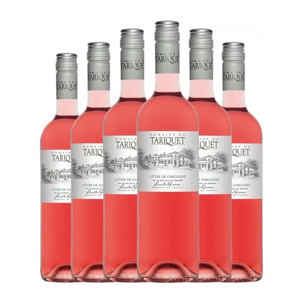 Domaine du Tariquet Pressée Vin de Pays Côtes de Gascogne Rosé — Rosado Joven 75 cl Vino Rosado (Caja de 6 unidades)