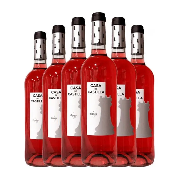 Thesaurus Casa Castilla Tempranillo Cigales Joven 75 cl Vino Rosado (Caja de 6 unidades)