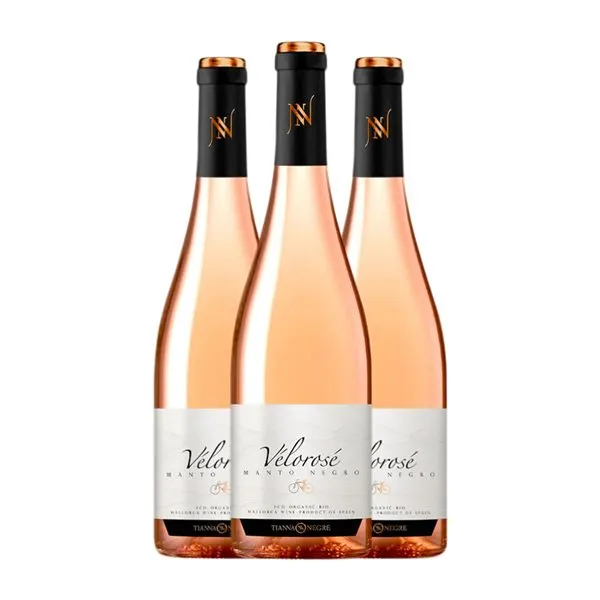 Tianna Negre Vélorosé Mantonegro Vi de la Terra de Mallorca Eco — Ecológico 75 cl Vino Rosado (Caja de 3 unidades)