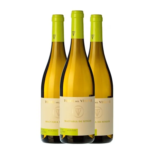 Torre del Veguer Sitges Malvasía Penedès Joven 75 cl Vino Blanco (Caja de 3 unidades)
