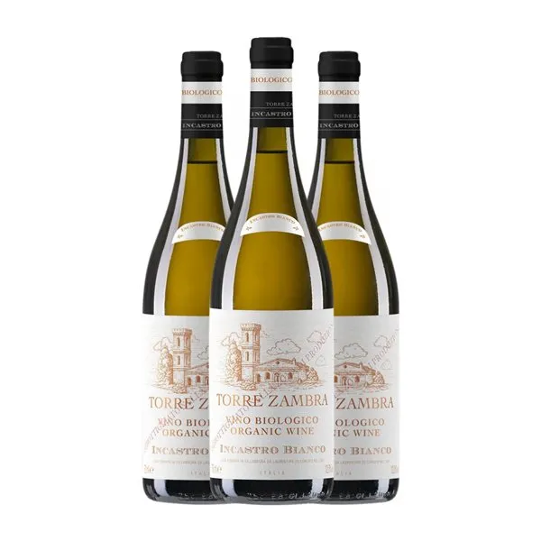 Torre Zambra Madia Incastro Terre di Chieti Eco — Ecológico 75 cl Vino Blanco (Caja de 6 unidades)