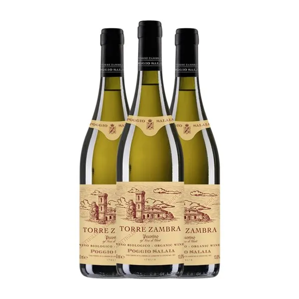 Torre Zambra Poggio Salaia Pecorino Terre di Chieti Eco — Ecológico 75 cl Vino Blanco (Caja de 3 unidades)