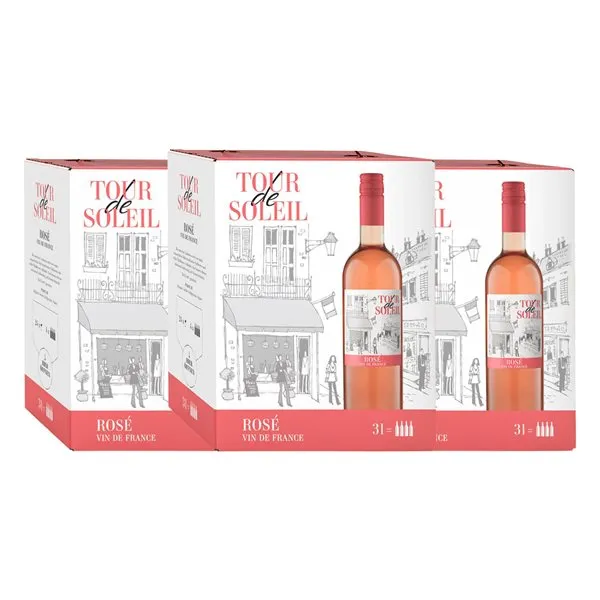 Tour de Soleil Rosé — Rosado Bag in Box 3 L Vino Rosado (Caja de 3 unidades)