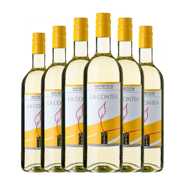 Triacca La Contea Alpi Retiche 75 cl Vino Blanco (Caja de 6 unidades)