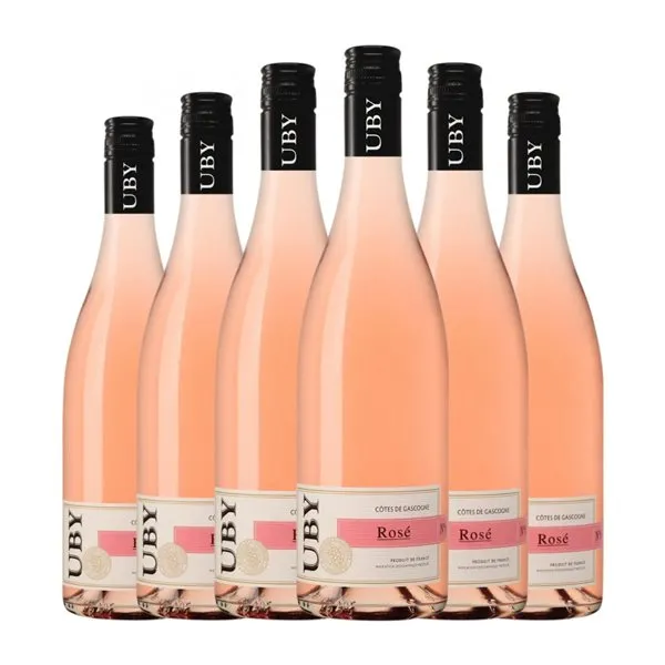 Domaine Uby Vin de Pays Côtes de Gascogne Rosé — Rosado 75 cl Vino Rosado (Caja de 6 unidades)
