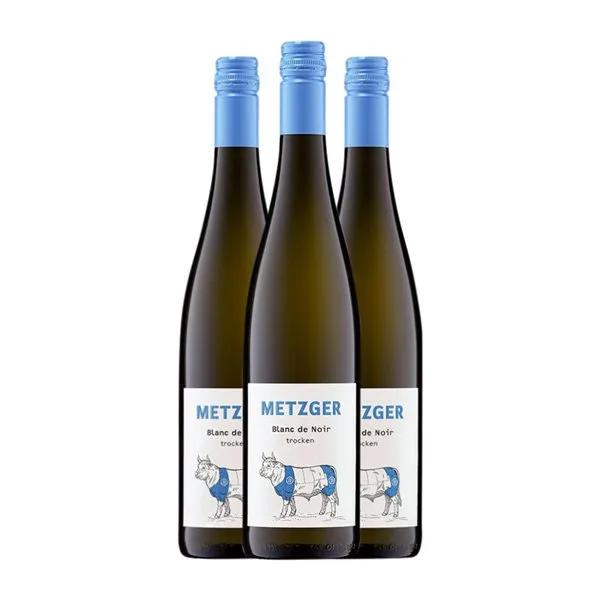 Uli Metzger Pinot Negro Trocken — Seco Pfälz Blanc de Noirs 75 cl Vino Blanco (Caja de 6 unidades)