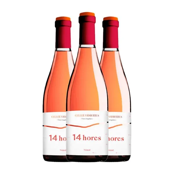 Vidbertus 14 Hores Trepat Conca de Barberà 75 cl Vino Rosado (Caja de 3 unidades)