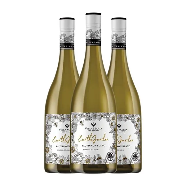 Villa Maria Earth Garden Sauvignon Marlborough 75 cl Vino Blanco (Caja de 3 unidades)