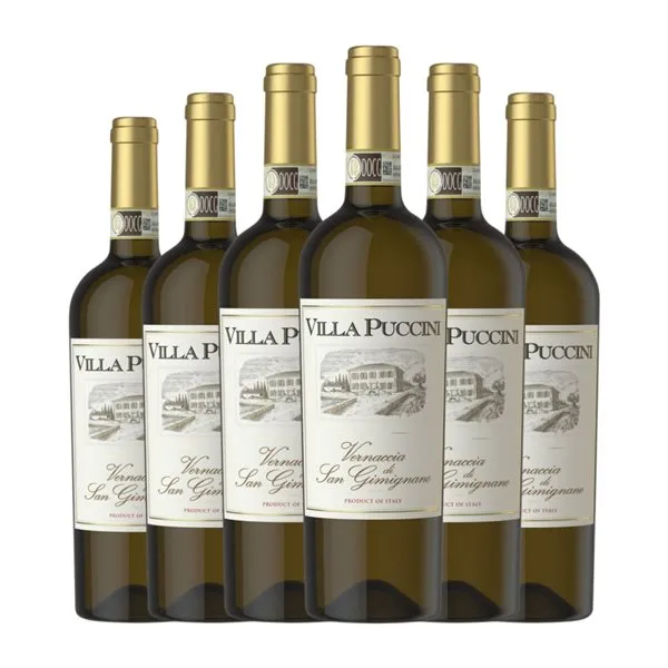 Villa Puccini Vernaccia Vernaccia di San Gimignano 75 cl Vino Blanco (Caja de 6 unidades)