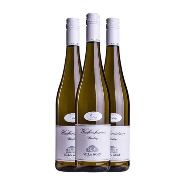 Villa Wolf Wachenheimer Riesling Dry — Seco Pfälz 75 cl Vino Blanco (Caja de 3 unidades)