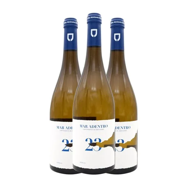 Viña Almirante Mar Adentro 23 Godello Rías Baixas 75 cl Vino Blanco (Caja de 3 unidades)