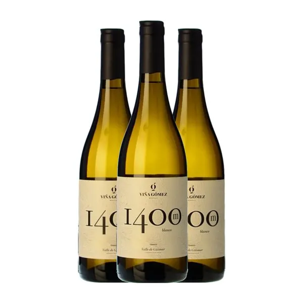 Viña Gómez 1400M Valle del Güímar Crianza 75 cl Vino Blanco (Caja de 3 unidades)