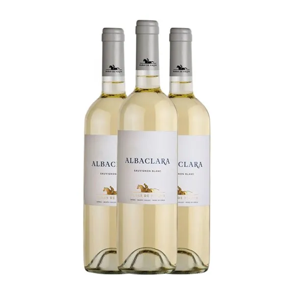 Viña Haras de Pirque Albaclara Sauvignon Valle del Maipo Gran Reserva 75 cl Vino Blanco (Caja de 3 unidades)
