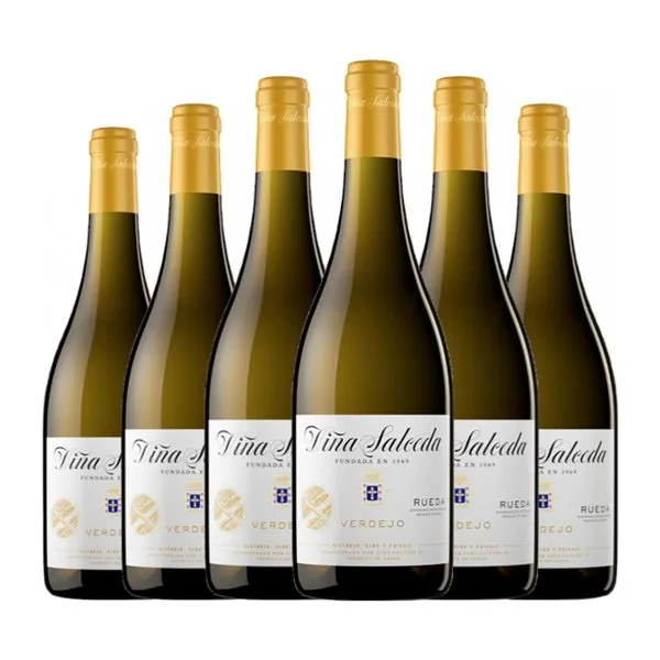 Viña Salceda Verdejo Rueda Joven 75 cl Vino Blanco (Caja de 6 unidades)
