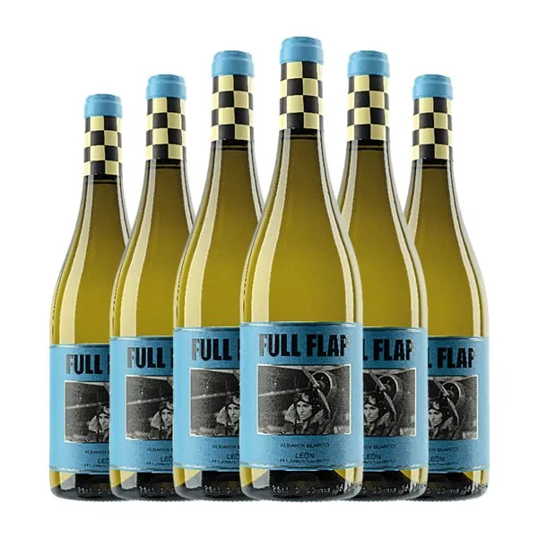 Viña Vilano Full Flap Albarín 75 cl Vino Blanco (Caja de 6 unidades)