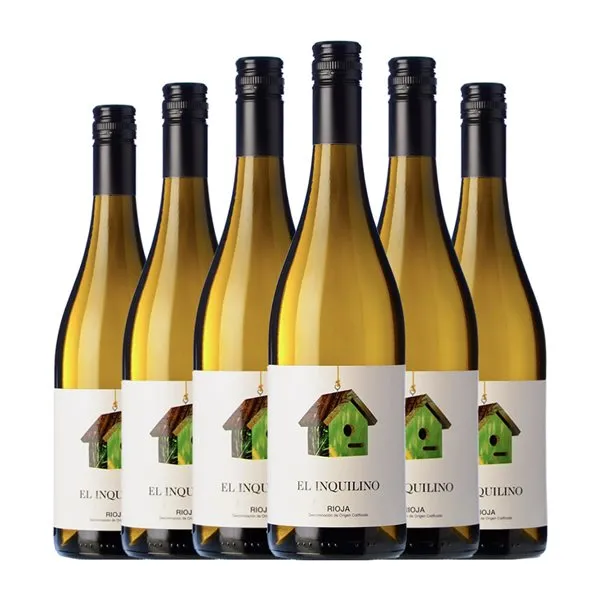 Viña Zorzal El Inquilino Viura Rioja 75 cl Vino Blanco (Caja de 6 unidades)