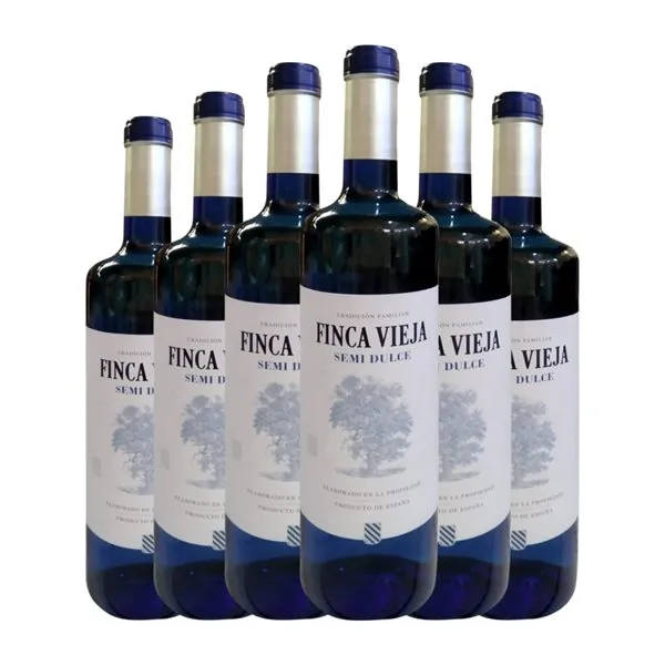 Vinícola de Castilla Finca Vieja Airén Semiseco La Mancha 75 cl Vino Blanco (Caja de 6 unidades)